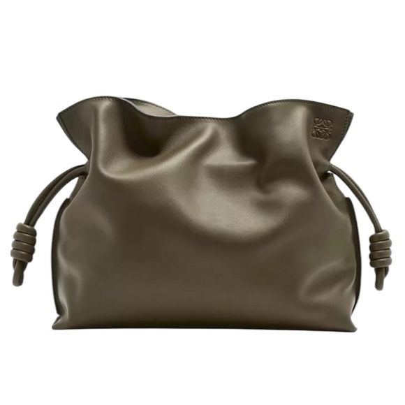 Loewe Flamenco Clutch Medium Khaki Green - Picture 3 of 16